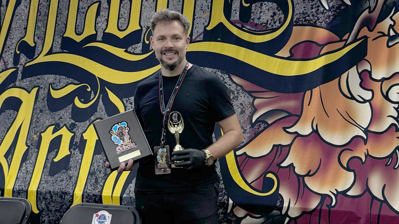 Artista Varginhense é premiado nos Estados Unidos em convenção internacional de tatuagem